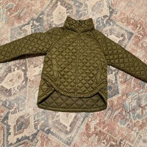 Athleta Women’s Olive Quilted Puffer Jacket